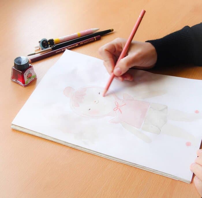 Marina — illustrating the baby doll character that inspired Miniland by MaGia