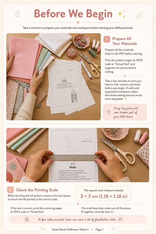 Before We Begin — prepare your materials and workspace