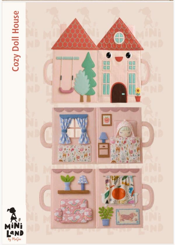 Cozy Doll House — full view of all three positions